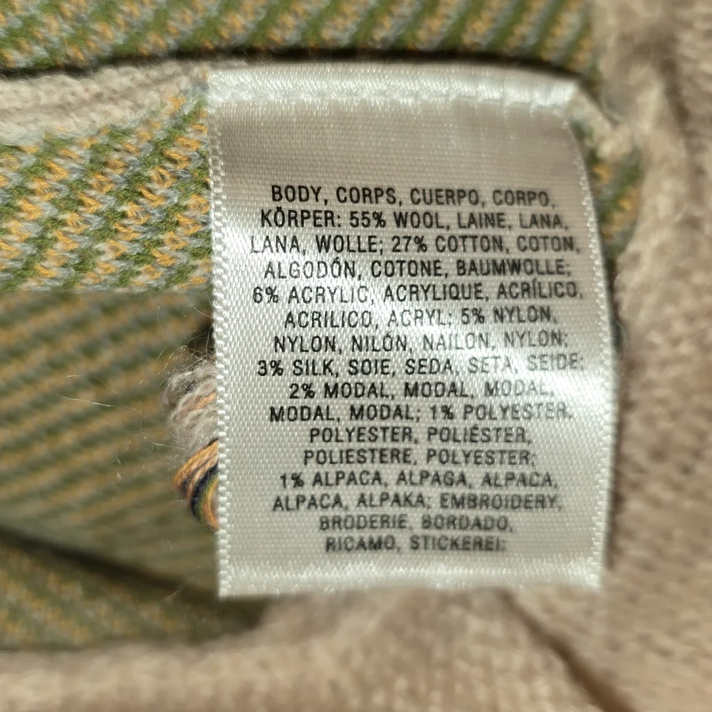 Antropologie Moth Winged Wonder Cardigan Peplum Sweater Women's Size Large - Picture 13 of 13